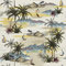 HEKO PANELS Stoff Oxford Wasserdichte Meterware Canvas-Stoff Polyester Stoff Zum Nähen Nähstoffe Dekostoffe Wasserabweisend Blickdicht Palmen Tropen Tropical 1 Meter 155 x 100 cm