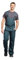 Salopette de Travail Homme Cote de Travail Poly Coton Vert T0