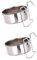 iplusmile Stainless Steel Hanging Dog Bowl, Hanging Pet Bowl 2 Sets Cage Hanging Food Bowl Crate Dog Bowls with Hook Hanging Bowl Water Bowl