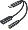 MOSWAG Rechargeable USB Type C to 3.5mm Headphone Adapter,2-in-1 USB C to Aux Audio Jack Hi-Res DAC and Fast Charging Dongle Cable Compatible with Pixel 8 7 6 5,Galaxy S25 S24 S23 S22 +Plus Note 20