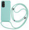 Keteen Chaîne de téléphone portable - Coque de protection pour Xiaomi Redmi Note 11 Pro 4G/5G - Avec bande fine - En silicone - Avec cordon amovible - Résistant aux chocs - Coque à bandoulière - Vert