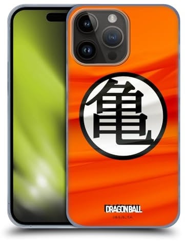 Head Case Designs Officially Licensed Dragon Ball Kame Symbol Iconic Hard Back Case Compatible With Apple iPhone 15 Pro Max