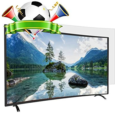 Anti Glare TV Screen Protector for 75-85 inch LCD, LED Standard and Curved Screen, Anti Blue Light Filter, Frosted Surface Anti Scratch (82inch 1831x1049mm)