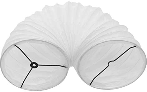 Zerodeko Stehlampenschirme aus Papier Europäische Lampe Bodenlichtschirm aus Papier Vintage- Reis Papier Lampenschirme klein Lampenzubehör einfach Beleuchtung LED Weiß