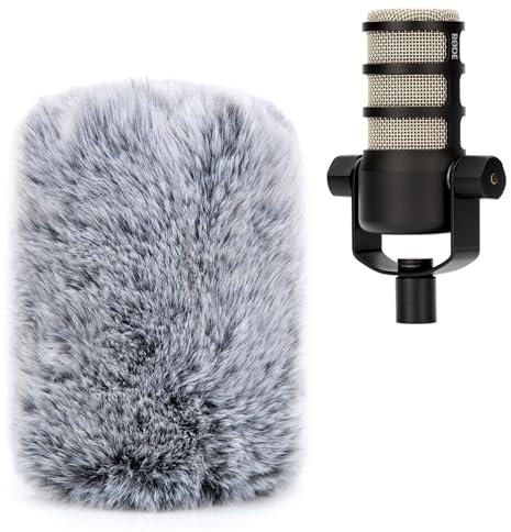 YOUSHARES Rode PodMic Popschutz Fell Windschutz - Professionelle Mikrofonabdeckung Mikrofon Windschutz Kompatibel mit Rode PodMic Mic