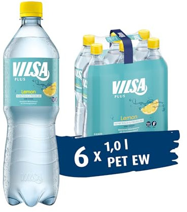 VILSA Plus Lemon, 6 x 1,00 l PET