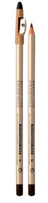 Eveline Cosmetics Eveline Langer Braun Augenstift mit Integriertem Anspitzer - Präzise Anwendung, Perfekte Textur, Wischfest