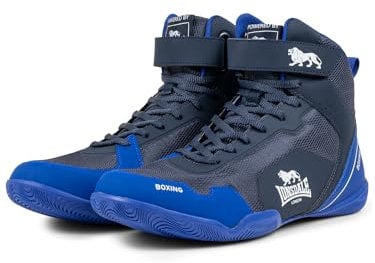 Lonsdale Rufford, Scarpe da Boxe Unisex-Adulto, Blu Navy Bianco, 42 EU