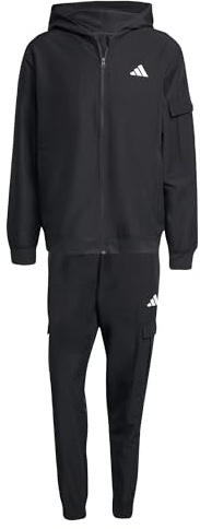 adidas Men's CARGO TRACKSUIT, Black, S