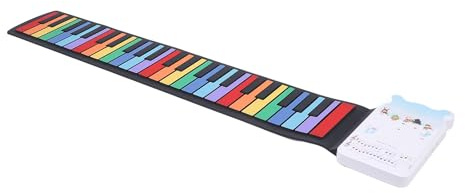 Keenso Clavier de Piano Enroulable, Piano Portable 49 Touches pour Enfants