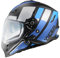 VPR RSV141 Bluetooth Full Face Motorcycle Motorbike Helmet With Retractable Double Sun Visor - ECE/ACU Gold Approved Helmets For adult Men & Women Racing Touring Crash Helmets With Pinlock 30 Visor