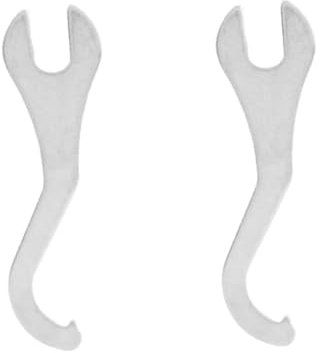 2Pcs Bicycle Wrench, 2 in 1 Bike Bottom Bracket Spanner Pedal Wrench Bottom Bracket Wrench Bicycle Bike Lock Ring Remover Bottom Bracke Repair Spanner