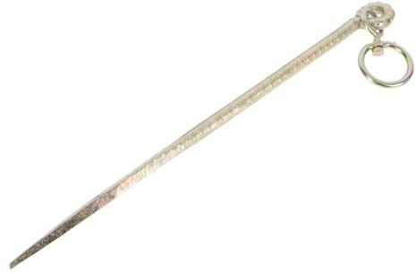 Hohopeti Stabiler Eisen Tent pfahl mit Ringen Robuster Tier bodenanker für Rinder Schafe Hunde Langlebig Tragbar für Camping Outdoor und Weidehaltung