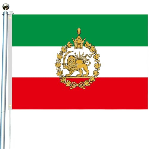 bandera de Irán león