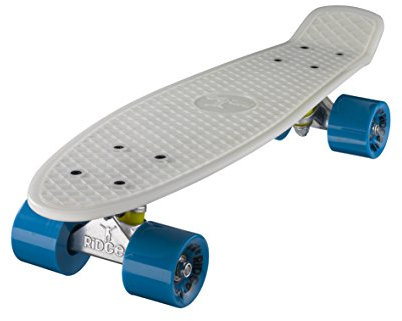 Ridge Skateboards Glow in the Dark Mini Cruiser Board Skateboard, komplett, 55cm