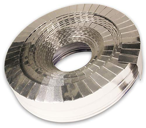Endmanschette Lamellenband 38mm x 5mtr alu blank silber