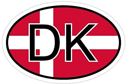 Kiwistar - Autoaufkleber - 15x10 cm - außen klebendKiwistar Autoaufkleber - Dänemark DK Auto, Laptop, Fahrrad, LKW, Motorrad Mehrfarbig Autoaufkleber Aufkleber KFZ Flagge Fahne