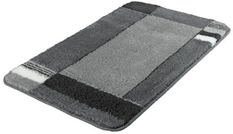 Kleine Wolke Badteppich Padova grau 70 x 120 cm, Anthrazit