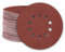 MioTools Fox Klett-Schleifscheiben, 225 mm, 10-Loch, f. Trockenbauschleifer, Normalkorund (25 Stk.) K40