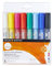 Daler-Rowney Simply Acrylic Marker Pen Set, 8 Assorted Colours, Multi-Surface, Water-Based, 2-3mm Tip, Ideal for Entry-Level Artists & Hobbyists