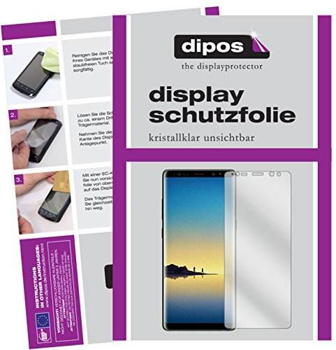 dipos I 6X Schutzfolie klar kompatibel mit Samsung Galaxy Note 8 Folie Displayschutzfolie