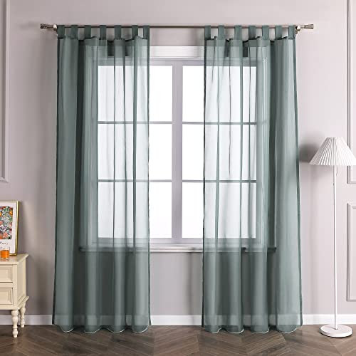 Joyswahl Gardine Uni Voile Vorhang mit Schlaufen »Julia« Dekoschal Fenster Schal BxH 140x145cm Silver 1er Pack