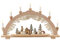 Holz Schwibbogen Wald mit Waldleuten (Premiumholz) 57 x 9 x 38 cm 230 V Kabel 7 flammig SPK - Vogtlandsouvenir