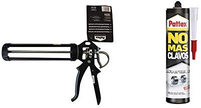 Pistola C-9 Profesional + Pattex No Mas Clavos Invisible, 1 x 310 g cartucho