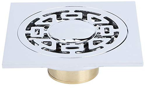 Scarico a Pavimento in Acciaio Inossidabile per Il Bagno Lavaggio Filtro per Capelli Scarico Quadrato per Doccia Griglia di Copertura Rimovibile