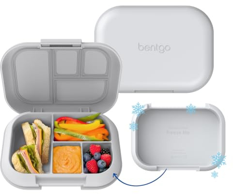 Bentgo Chill Kids Auslaufsichere Lunchbox – Bento-Box mit 4 Fächern und integriertem Eisbeutel, 3,3 Tassen Fassungsvermögen, PFAS & BPA-frei, mikrowellen- und spülmaschinenfest, ideale Größe für