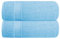 GLAMBURG Baumwolle 2er-Pack Oversized Badetuch-Set 70 x 140 cm, große Badetücher, Ultra saugfähig, kompakt, schnell trocknend und leicht, himmelblau
