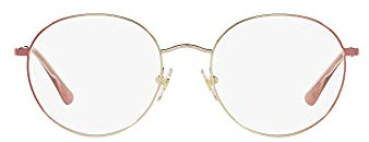 VOGUE Eyewear Vo4177 Brillengestell für Damen, rund, verschreibungspflichtig, Rotes Farbverlauf, helles Gold/Demo-Linse