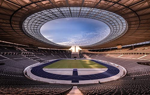 LHJOYSP unmögliches Puzzle 1000 Teile City Football Berliner Olympiastadion, Deutschland 75x50cm