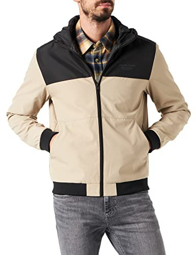 JACK & JONES JJESEAM Jacket Hood Noos Capuche, Crockery/Detail:Blocking, S Homme