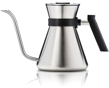 CHEMEX Gooseneck Pour-Over Kettle Coffee Kettle Gooseneck Precision Spout | Precision Gooseneck Spout, 40 oz Capacity, Stovetop Kettle, Effortless Controlled Pour