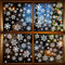 GeeRic 113 PCS Schneeflocken Fensterbilder,Wiederverwendbar Selbstklebend Statisch PVC,Aufkleber Winter Dekoration