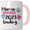 Tasse Mama 2025 Loading - Geschenk Schwangerschaft Tasse - Geschenk-Idee Schwanger werdende Mutter Kaffee-Becher