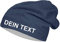Roughtex Jersey Beanie personalisierbar Mütze Baumwolle Bedrucken Lassen eigener Text frei positionierbar Heather Royal XL/XXL