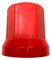 MelTruck Radmutterkappen Schutz Abdeckung Ø32 mm für Schrauben für LKW (60, Rot, Höhe - 54,5 mm)