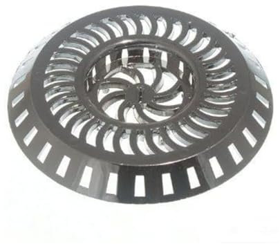 Pack Of 2 Shower Strainer Chromed Plastic For ALL Drains, Drain Hair Catcher Shower, Shower Strainer Fast Draining, Bathroom Sink Strainer, Prevents Floating Away, Sink Cover