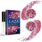 Laza Body Glitter, 2 Jars Iridescent Chunky Sequins with Glitter Glue Perfect for Women Eyeshadow Makeup Face Paint Festival Rave Outfits Hair Accessories Carnival Party Costumes - Pink