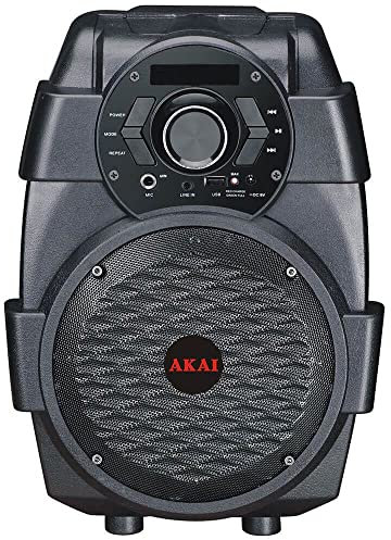 Akai ABTS-806 tragbarer Lautsprecher, 10W, Bluetooth, schwarz