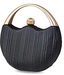 CORIOS Damen Abendtasche Glitzer Henkeltasche Funkelnd Clutch Tasche Hochzeit Brautbörse Schultertasche Glänzend Umhängetasche Cocktail Party Abschlussball Tasche für Frauen Schwarz