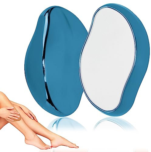 WS WorlsTrend Depiladora de Cristal - Borrador de Pelo de Cristal - Piedra Removedor Vello Cristal - Depilación Cristal Rápida Fácil para Hombres y Mujeres - Exfoliante de Piel.