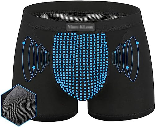 3er-Pack Herren-Magnettherapie-Unterwäsche zur Verbesserung der Prostatagesundheit (XL,Schwarz)