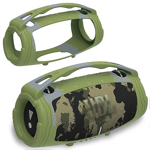 Silikon-Schutzhülle für JBL Xtreme 3 tragbaren Bluetooth-Lautsprecher, Schutzhülle für JBL Xtreme 3 tragbares Bluetooth-Lautsprecher-Zubehör (nur Hülle) (Camouflage)