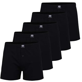 Ceceba Herren Boxershort schwarz uni 5er Pack