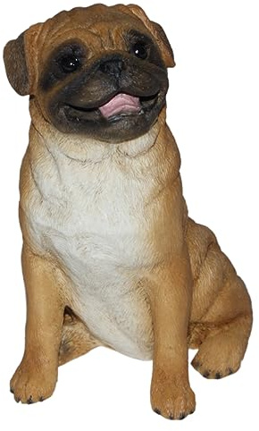 Castagna Dekofigur Mops H 11,5 cm Deko Hundefigur Hund Figur Kollektion Alabaster