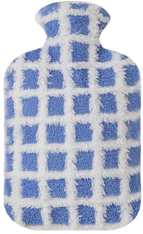 OliviaLiving Hot Water Bottle with Soft Premium Cover, 1.5L Hot Water Bag for Menstrual Cramps, Neck and Shoulder Pain Relief, Hot and Cold Therapies, Hand Feet Warmer