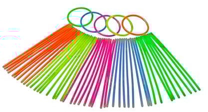 Classic Line 0946-028 - Knicklicht Leuchtarmbänder, 50 Stück inklusive Verbinder, Leuchtstäbe, Neon Party